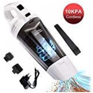 Aspirador de Pó Automotivo Portátil Seco e Úmido Carga Rápida e Muito Tempo de Trabalho, ETERNAL HOME 8542020885, Branco