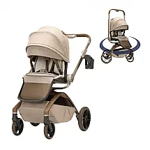 Carrinho Maxi-Cosi Tana 360 Modular Natural Heritage Rotação 360° até 22,7 kg