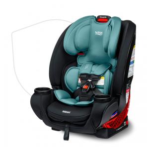 Cadeirinha para Carro Conversível Britax One4Life, 10 Anos de Uso de 2,3 a 54,4 Quilos, Tecido Lavável à Máquina, Jade Ônix
