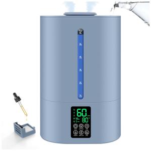 Umidificador de Ar de 6 Litros para Ambientes Amplos, Quente e Frio, Perfeito para Quarto de Bebê e Plantas, Design Prático Top