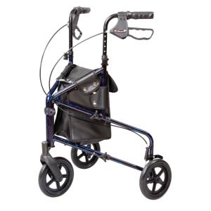 Andador Adulto Idoso com Apoio de Braço, Assento Acolchoado e Cesto, Suporta até 113 kg, CAREX FGA33300 0000, Preto