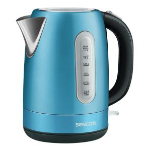 Chaleira Elétrica 1.7L com Proteção de Fervura e Aço Inoxidável, 110v, SENCOR SWK1772BL, Azul