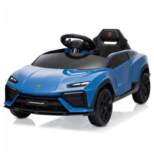 Kidzone Carro, Carrinho Elétrico 1 Assento, 12V, c, Controle Remoto, Vel 3 km, h, Idade 3, Azul