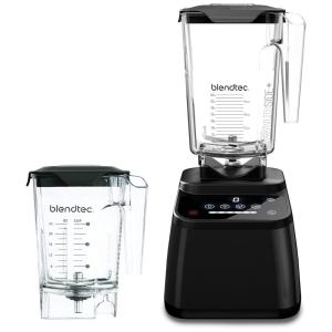 Liquidificador Profissional 2 Jarras 2,6L e 1,3L com 4 Ciclos Programados e 6 Vel, 110V 1560W, Blendtec Designer 625, Preto