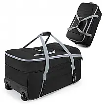 Bolsa de Viagem GRAOSO Preta com Rodas para Cadeirinha UPPAbaby Aria e Mesa 76x35x37 cm