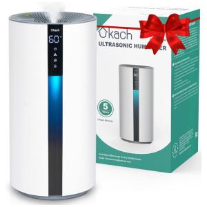 Umidificador Inteligente para Quarto Grande 3,5L comTemporizador 12H e Luz Noturna, Ukach, Branco