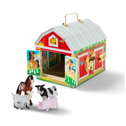 Brinquedo Sensorial Infantil, Tema Celeiro Fazenda com Travas e Animais para Crianças Acima de 3 Anos, Melissa & Doug
