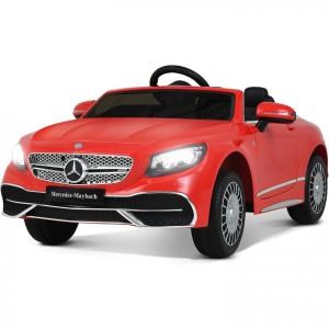 Uenjoy Mercedes Benz Carro Elétrico para Crianças 12V com Controle Remoto e MP3, Vermelho