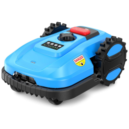 Robô Cortador de Grama Sem Fio, até 1000 m2 com Controle por APP, Carregamento Automático, Compatível Bluetooth e Wi-Fi, 110V ACFARM, Azul