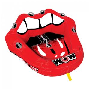 Boia Rebocável Aquática para 2 Pessoas com Capa de Nylon, Wow Sports 151100, Vermelha