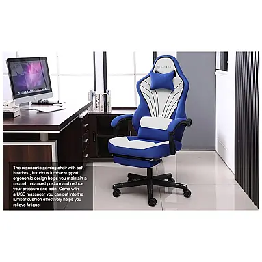 Cadeira Gamer Reclinável e Giratória