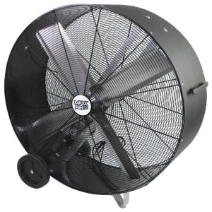 MaxxAir High Velocity Industrial Belt Drive Barrel Fan. Heavy Duty Rolled Steel Housing 42 Inch Barrel Fan