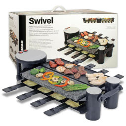 Churrasqueira de pedra e alumínio fundido, SWISSMAR KF 77073, Preto