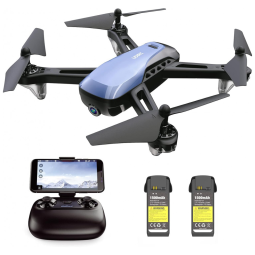 Drone com Camera 1080P para Crianças e Adultos, CHEERWING U89S, Azul