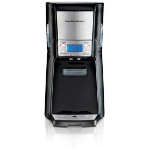 Máquina de Café Expresso Programável 12 Xícaras com Reservatório Cromado, 110V 950W, Hamilton Beach, Preta