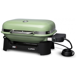 Churrasqueira Elétrica Portátil Externa sem Suporte, 110V, Weber Lumin, Verde Claro