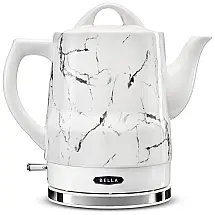 Chaleira Elétrica, 1,5 Litros, Cerâmica, com Detalhes, 110v, BELLA 14743, Branco