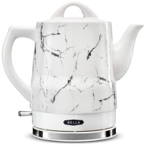 Chaleira Elétrica, 1,5 Litros, Cerâmica, com Detalhes, 110v, BELLA 14743, Branco