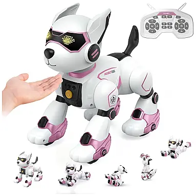 Robô Cachorro Programável Preto com