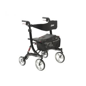 Andador para Idosos e Adultos com Assento, até 200 Quilos, Drive Medical 10266HD, Preto