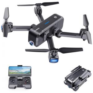 Drone com Câmera 2K UHD PFV para Adultos, SANROCK X103W, Preto