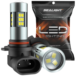 Kit Xenon Lâmpadas LED Branca 15000 Lumens 6000K, H10, 9145, 9140, 9045, 9040, 2 Peças, SEALIGHT 8542083631, Preto