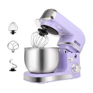 Batedeira Elétrica de Bancada 3.2 Litros 6 Velocidades em Aço Inoxidável, 110V 300W, Kitchen in the box, Roxa