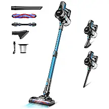 Aspirador de Pó Multifuncional sem Fio com Acessórios, 110V, INSE HairN6S, Azul