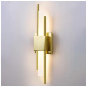 Arandela LED 3000K com Acabamento Escovado e Dourado. Ideal para Quarto, Banheiro e Sala de Estar. LOSNEOLAZ