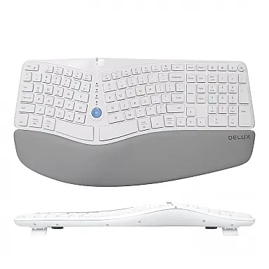 DELUX GM901D Teclado Ergonômico Sem