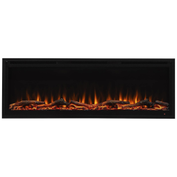 Lareira Elétrica de Embutir A43x127L cm com Ajuste da Cor, Brilho e Velocidade das Chamas, 110V 1500W, FIREBLAZE Where Warmth Begins