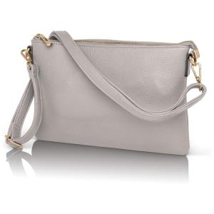 Pulseira de bolsa de embreagem para mulheres couro falso sobre a bolsa de ombro Crossbody, LUCAZZI