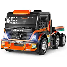 Caminhão Elétrico Infantil 1 Assento com Função de Balanço, Controle Remoto 2.4G, Bluetooth e Lluzes LED, 12V, JOYLDIAS Mercedes Benz MB