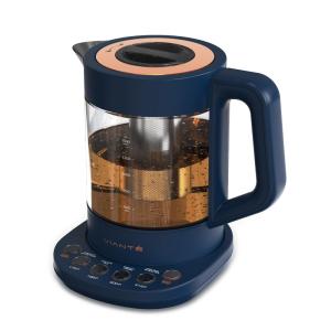 Chaleira Elétrica 1,5L com Jarro de Vidro, Controle de Temperatura e Desligamento Automático, Vianté, Azul