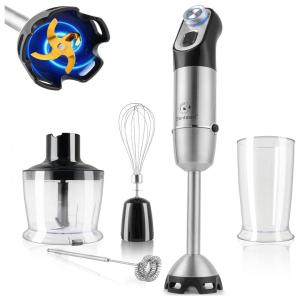 Mixer Profissional 5 em 1 20 Velocidades e Acessórios, 110v, GENTEEN SM0034, Prateado