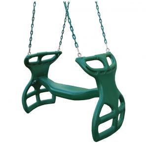 Balanço Duplo Duas Pessoas Swing-N-Slide Verde com Correntes Plastisol 152 cm Capacidade 68 kg