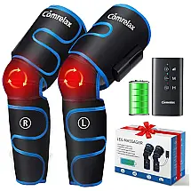 Massageador Elétrico de Compressão para Pernas e Pés 3 Modos e 3 Intensidades, SLOTHMORE, Azul