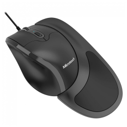 Mouse Ergonômico Semi Vertical com Fio Reduz a Tensão do Pulso com Botões Programáveis, 1000, 4800 DPI 6 Botões, NEWTRAL, Preto