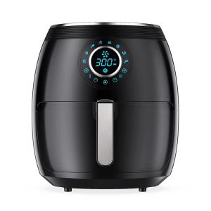 Tomons Fritadeira Elétrica AirFryer 5L com 8 Funções e Controle Digital, 110V, Preta