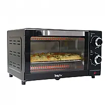 Forno Elétrico de Bancada Compacto com Controle de Temperatura e Temporizador, 110V 1000W, Koolatron TCTO09, Preto