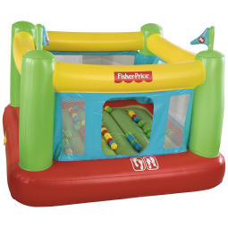 Casa Pula Infável Inclui 50 Bolas, até 85 kg, Idade Recomendada 3 Anos ou Mais, FISHER PRICE 93532E, Amarelo