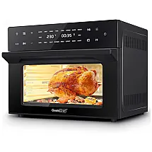 Forno Elétrico de Bancada 31L 18 em 1 Multifunções com 6 Acessórios de Cozinha em Aço Inoxidável, 1800W, 110v, GEEK CHEF, Preto