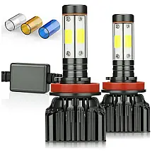 Lâmpada Automotiva Para Farol 12000lm H8 H9 Fresco 6000k, ZDATT 13, Branco