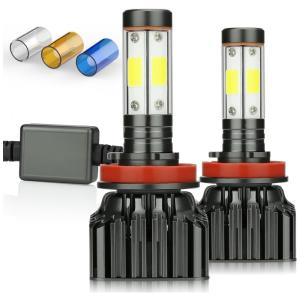 Lâmpada Automotiva Para Farol 12000lm H8 H9 Fresco 6000k, ZDATT 13, Branco