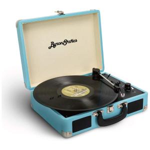 Vitrola Toca Discos 3 Velocidades com Bluetooth, 110v, BYRONSTATICS KCT 601, Azul