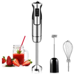 Mixer com 8 Velocidades e Acessórios, Aço Inoxidável, 500W, 110v, REDMOND HB 105SD, Prateado