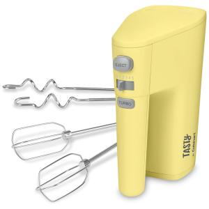 Batedeira de Mão com 5 Velocidades e Acessórios de Aço Inox, 200W, 110v, TASTY BY CUISINART HM200TY, Amarelo