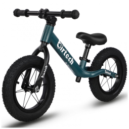 Bicicleta sem Pedal com Assento Ajustável e Pneus Pneumáticos para Crianças de 2 a 6 Anos, Birtech, Verde