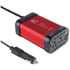 Inversor de Potência 300W DC 12V para AC USB 4.8A Ultra Rápido Tomada 3 Pinos AC, 110v, COOSA 4350465344