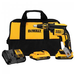 Parafusadeira 20V Max com Bateria Incluída, 110v, DEWALT DCF620D2, Amarelo